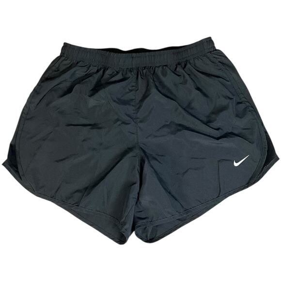 Nike Dri-Fit Youth XL Black Running Shorts Built-In Liner Drawstring Athletic - Picture 1 of 10